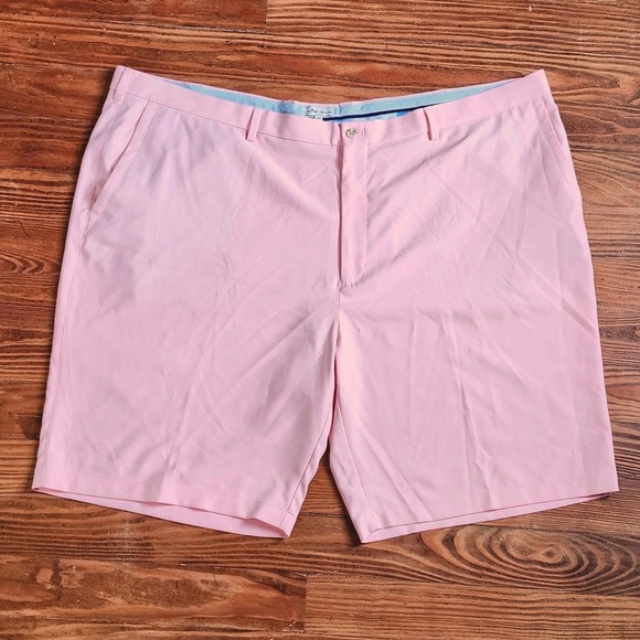 Peter Millar Salem High Drape Performance Golf Shorts Mens 54R Pink Lightweight - Picture 1 of 8